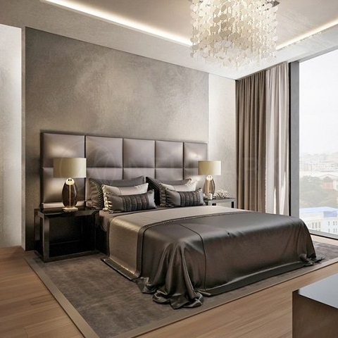 Luxury Gri Yatak Odası