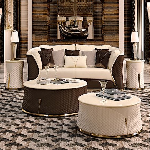 Bej Luxury Orta Sehpa
